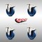 Service Caster 5 Inch 316SS Solid Polyurethane Swivel Top Plate Caster Set Total Lock Brake SCC SCC-SS316TTL20S514-SPUS-4 - alternate 2